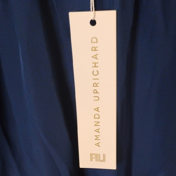 Amanda Uprichard Deep Blue Long Sleeve Dress - Picture 3 of 8